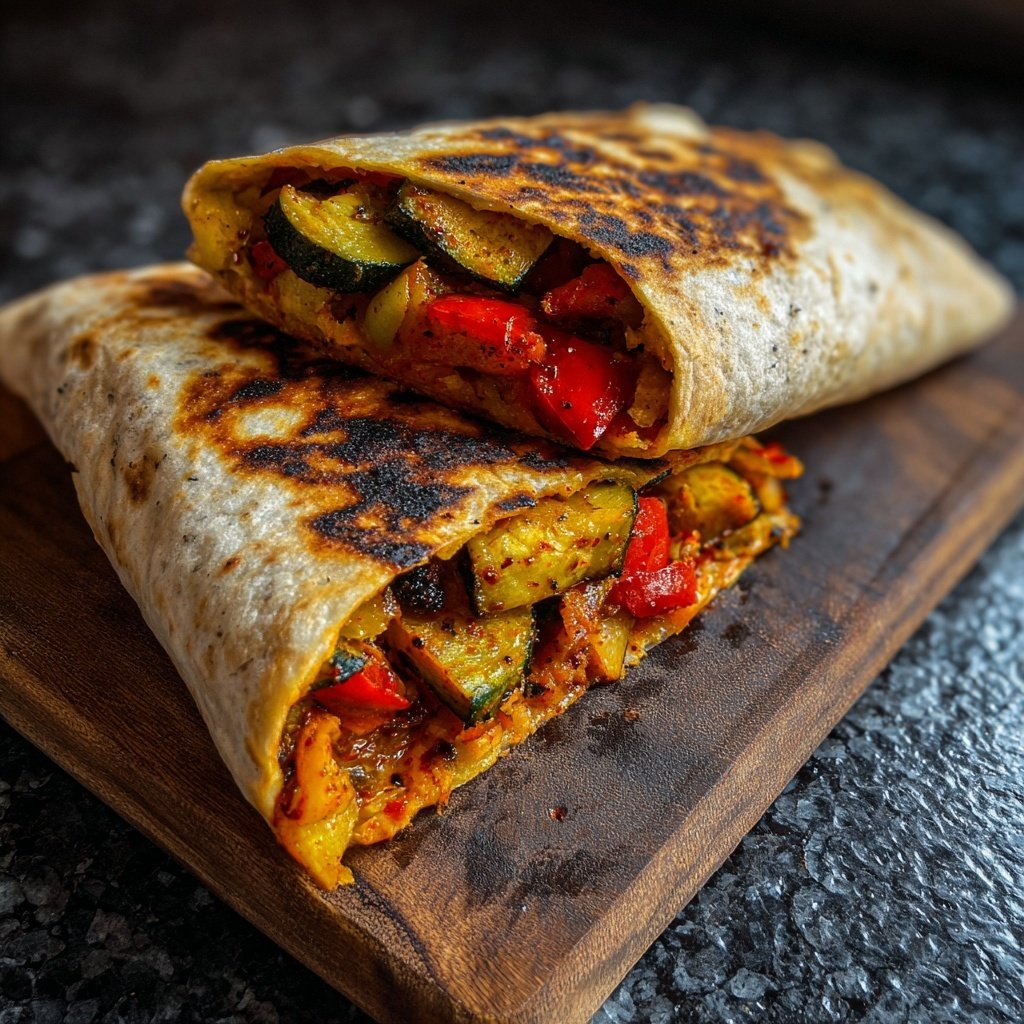 Wraps mit Ofengemüse