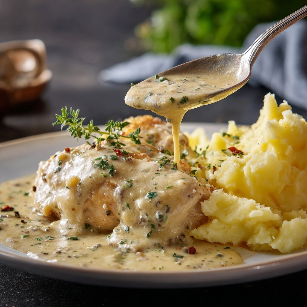 Hausmannskost Cremiges Hähnchen mit Kartoffelpüree