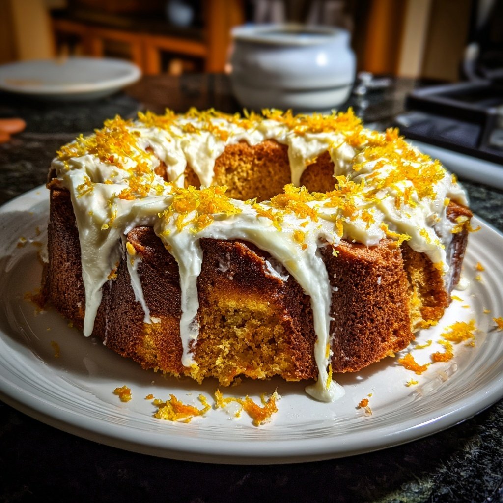 Karottenkuchen Mit Orangenzeste