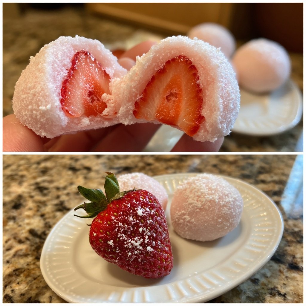 Erdbeer-Mochi