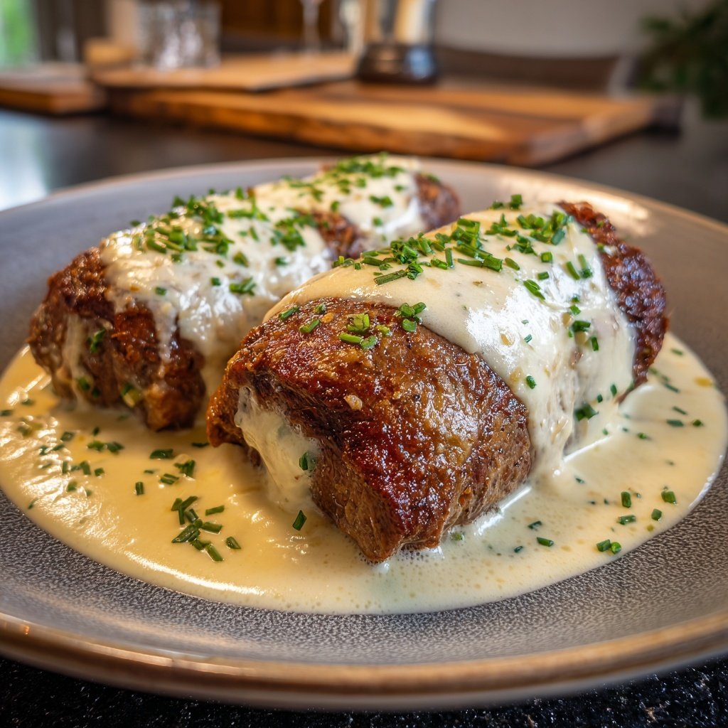 Hausmannskost Rinderrouladen mit Rahmsoße