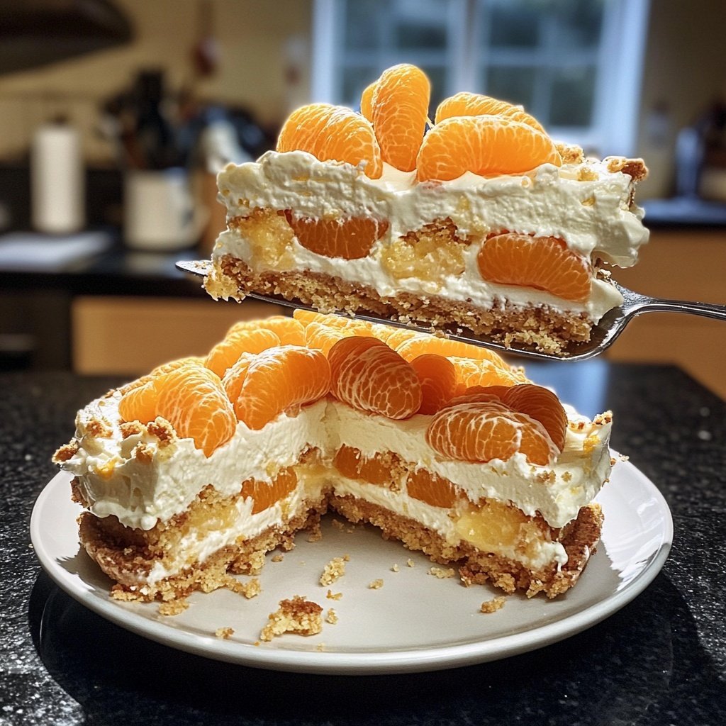 Käse-Sahne-Torte mit Mandarinen