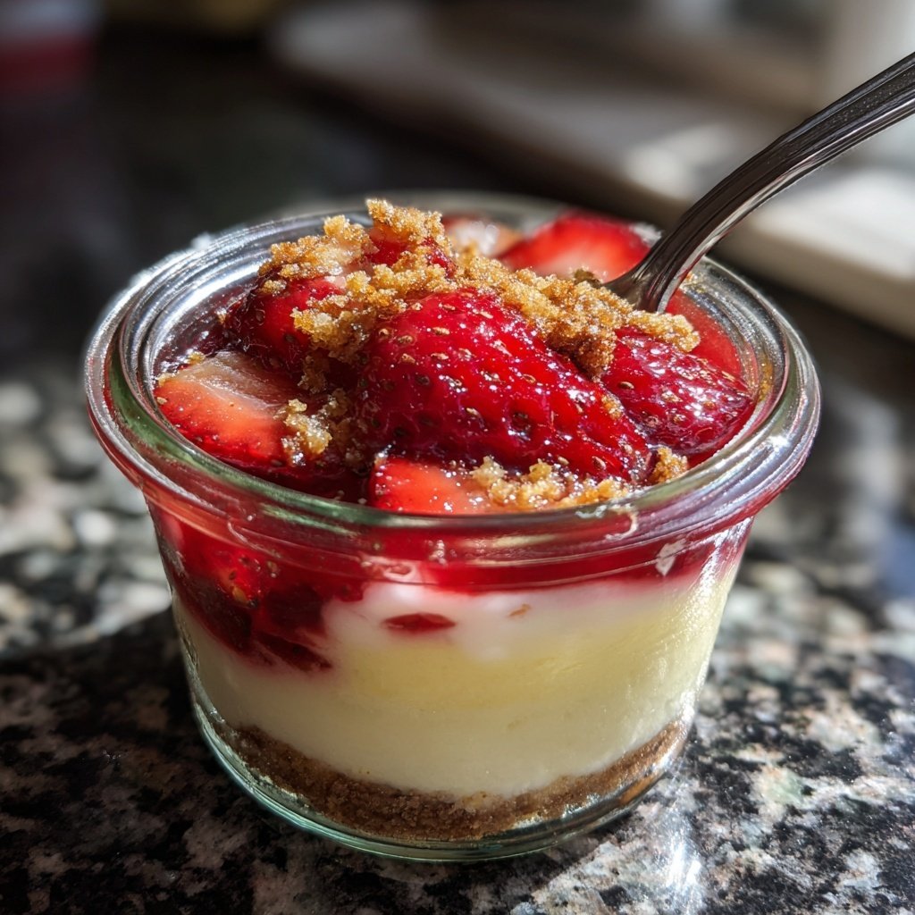 Erdbeer Schichtkuchen Im Glas