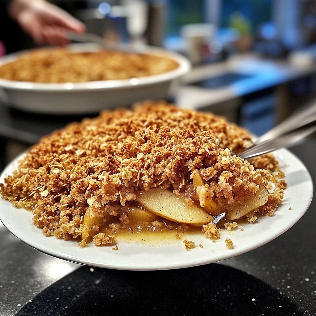 Veganer Apfel-Crumble