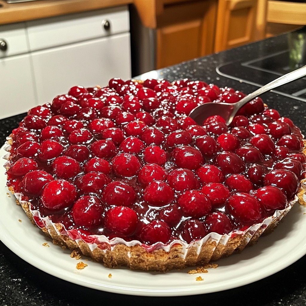 Rote Grütze mit Kirschen